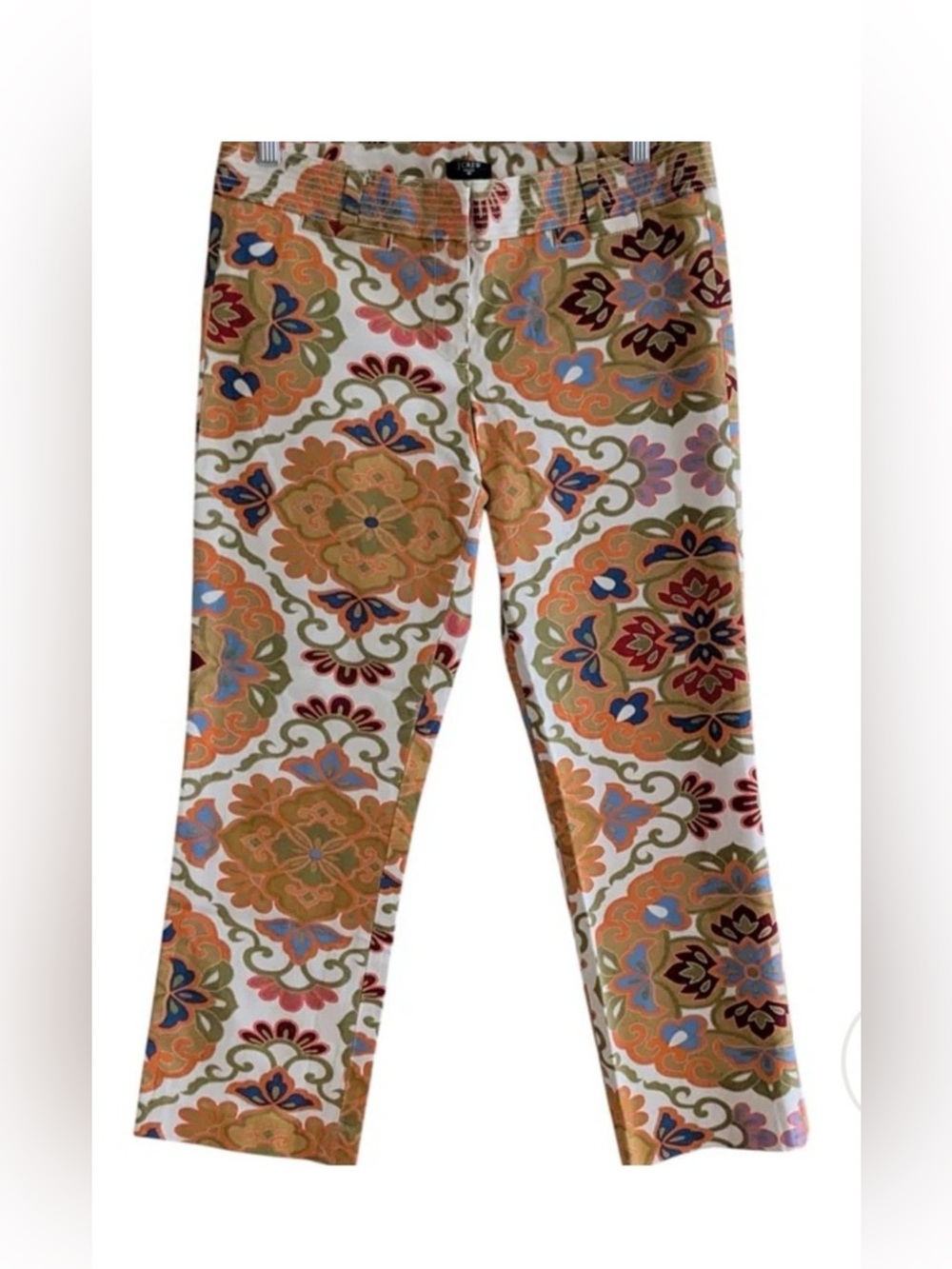 J. Crew City Fit Printed Damask/Medallion Ankle Pants - Size 10